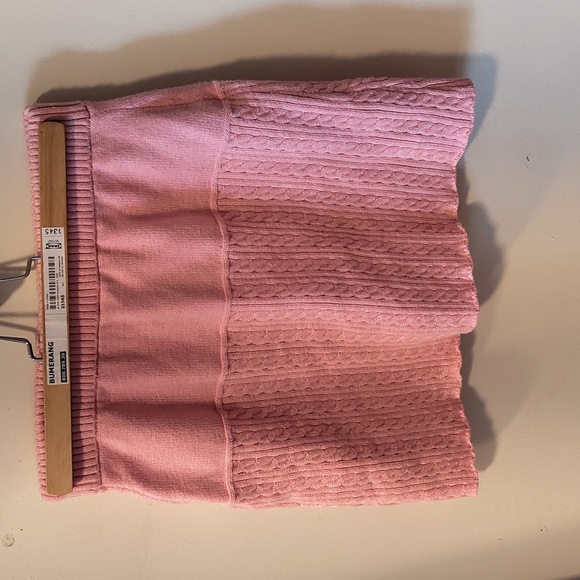 Romwe Pink Knit Mini Skirt - Picture 2 of 3